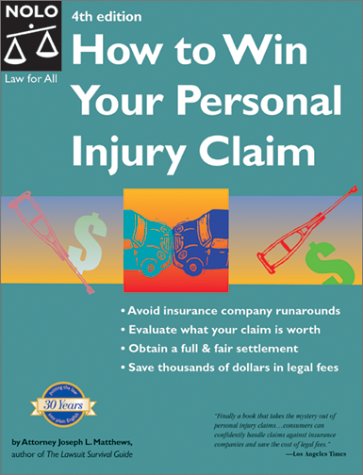 Imagen de archivo de How to Win Your Personal Injury Claim a la venta por Better World Books