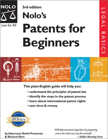 Beispielbild fr Nolo's Patents for Beginners zum Verkauf von Open Books