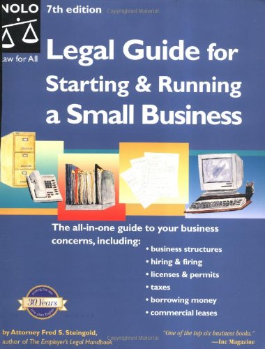 Stock image for Legal Guide for Starting and Running a Small Business for sale by Better World Books