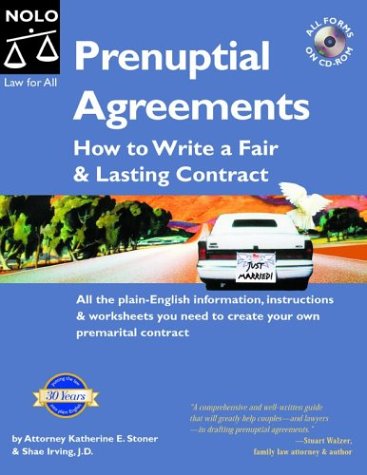 Beispielbild fr Prenuptial Agreements: How to Write a Fair and Lasting Contract zum Verkauf von Wonder Book