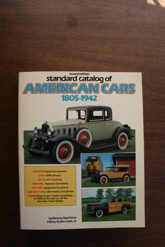 Beispielbild fr Standard Catalog of American Cars 1805-1942 zum Verkauf von Wonder Book