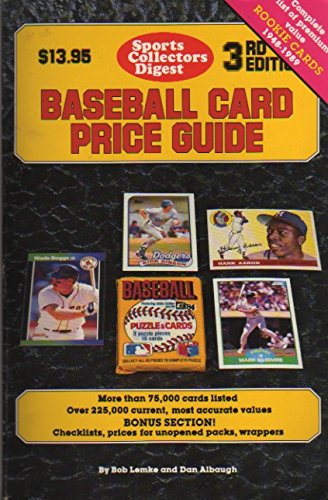Beispielbild fr Baseball Card Price Guide zum Verkauf von Wonder Book