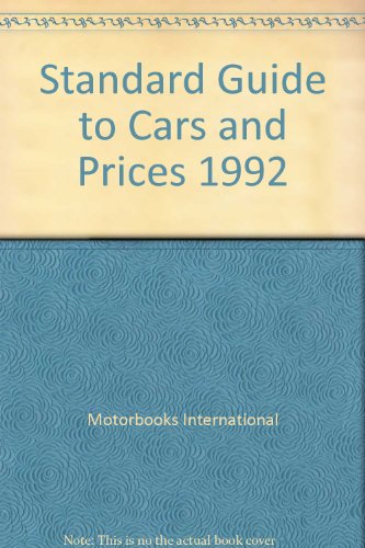 Stock image for Standard Guide to Cars and Prices 1992 for sale by ThriftBooks-Atlanta