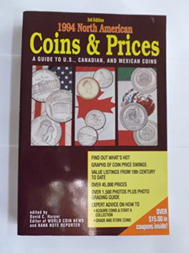 Stock image for 1994 North American Coins & Prices: A Guide to U.S., Canadian, and Mexican Coins for sale by ThriftBooks-Atlanta