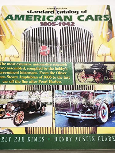 Beispielbild fr Standard Catalog of American Cars 1805-1942 zum Verkauf von Wonder Book