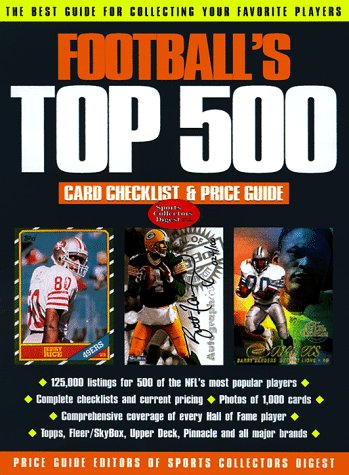 Beispielbild fr Football's Top 500 Card Checklist & Price Guide zum Verkauf von HPB Inc.