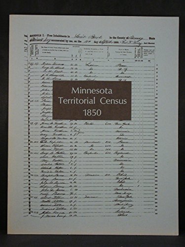 Minnesota Territorial Census (Publications of the Minnesota Historical Society)