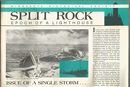Split Rock: Epoch of a lighthouse (Minnesota historic sites pamphlet series) (9780873511223) by Hall, Stephen P