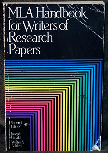 Beispielbild fr MLA handbook for writers of research papers zum Verkauf von Wonder Book