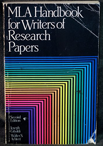 Imagen de archivo de MLA Handbook for Writers of Research Papers a la venta por ThriftBooks-Atlanta