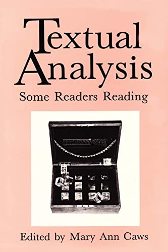 Imagen de archivo de Textual Analysis : Some Readers Reading a la venta por Better World Books