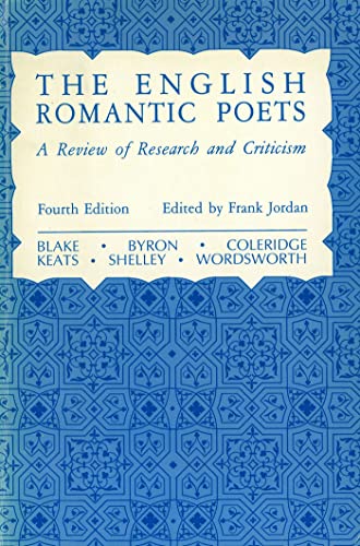 9780873522625: The English Romantic Poet (Reviews of Research)