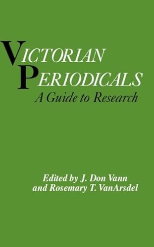 Stock image for Victorian Periodicals A Guide to Research, Volume II for sale by David's Books