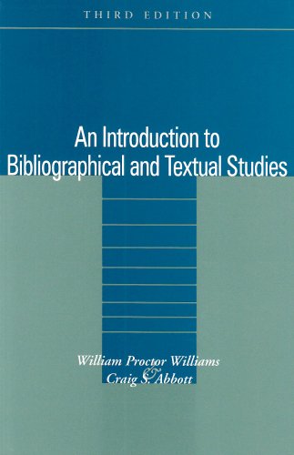 Beispielbild fr Introduction to Bibliographical and Textual Studies zum Verkauf von Better World Books