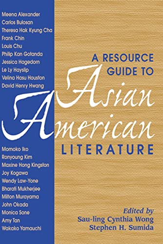 Beispielbild fr A Resource Guide to Asian American Literature zum Verkauf von ThriftBooks-Atlanta