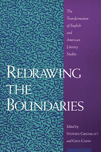 Redrawing the Boundaries: The Transformation of English and American Literary Studies (9780873523950) by Greenblatt, Stephen J.; Gunn, Giles