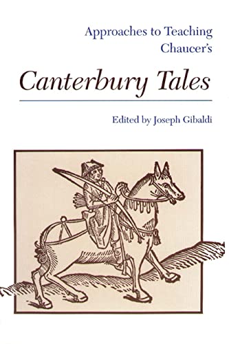 Imagen de archivo de Approaches to Teaching Chaucer's Canterbury Tales (Approaches to Teaching World Literature) a la venta por Wonder Book