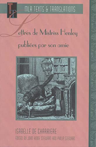 Beispielbild fr Letters de Mistriss Henley publiees par son amie zum Verkauf von G.M. Isaac Books