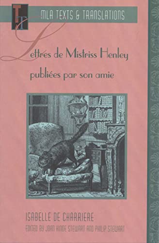 Stock image for Lettres de Mistriss Henley (Texts & Translations) (MLA Texts and Translations) for sale by Orion Tech