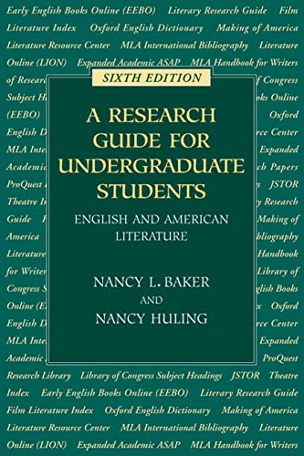 Stock image for Research Guide for Undergraduate Students (Sixth Edition) for sale by SecondSale