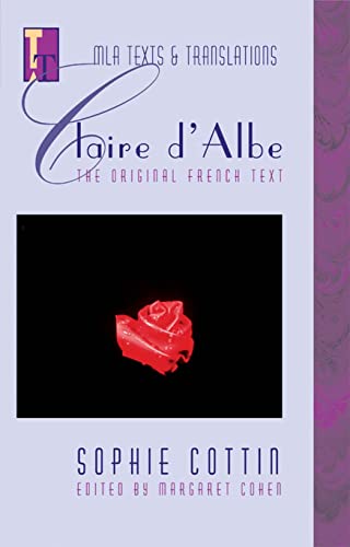 9780873529259: Claire d'Albe: The Original French Text (MLA Texts and Translations)