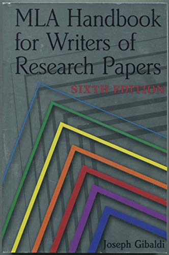 MLA Handbook for Writers of Research Papers (MLA Handbook for Writers of Research Papers (Large Print)) - Gibaldi, Joseph