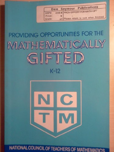 Beispielbild fr Providing Opportunities for the Mathematically Gifted, K-12 zum Verkauf von Dailey Ranch Books