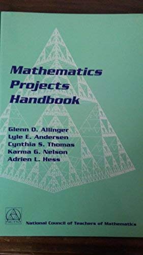 Imagen de archivo de Mathematics Projects Handbook a la venta por Better World Books: West