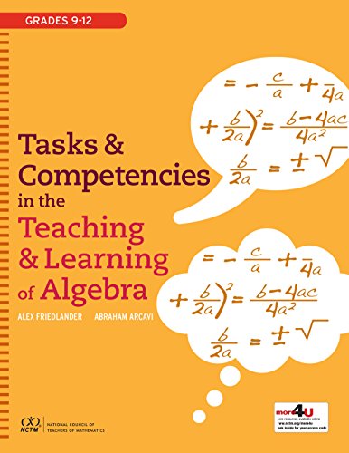 Stock image for TASKS AND COMPETENCIES IN THE TEACHING AND LEARNING OF ALGEBRA (14614) for sale by Revaluation Books