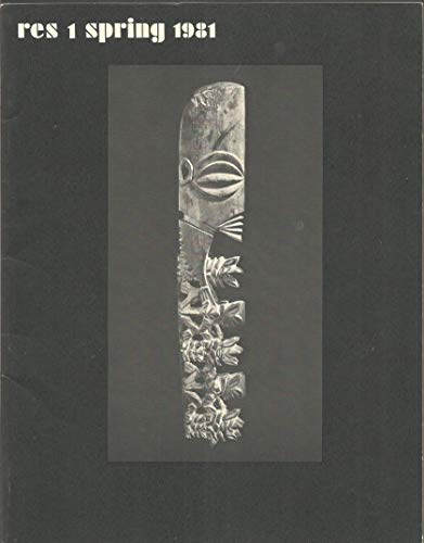 Beispielbild fr Res: Anthropology and Aesthetics, 1: Spring 1981 (Res Anthropology and Aesthetics Spring 1981) (Vol 1) zum Verkauf von Ergodebooks