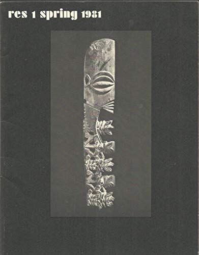 Stock image for Res: Anthropology and Aesthetics, 1: Spring 1981 (Res Anthropology and Aesthetics Spring 1981) (Vol 1) for sale by Ergodebooks