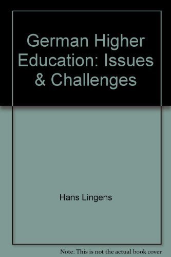 Imagen de archivo de German Higher Education : Issues and Challenges a la venta por Better World Books