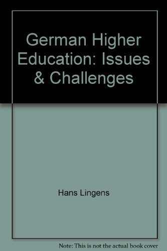 Stock image for German Higher Education : Issues and Challenges for sale by Better World Books