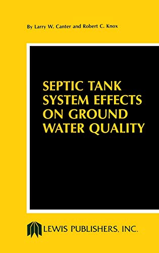 Imagen de archivo de Septic Tank System Effects on Ground Water Quality a la venta por HPB-Red