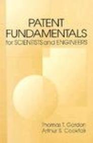 Stock image for Patent Fundamentals for Scientists and Engineers, Second Edition for sale by HPB Inc.