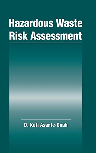 Stock image for Hazardous Waste Risk Assessment for sale by Florida Mountain Book Co.