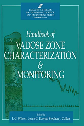 Imagen de archivo de Handbook of Vadose Zone Characterization & Monitoring a la venta por Revaluation Books