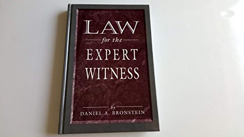 9780873719063: Law for the Expert Witness
