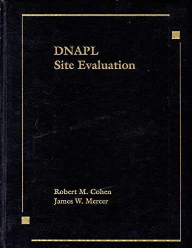 Imagen de archivo de Dnapl Site Evaluation a la venta por ThriftBooks-Atlanta