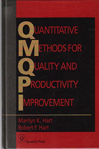 Imagen de archivo de Quantitative Methods for Quality and Productivity Improvement a la venta por Better World Books: West