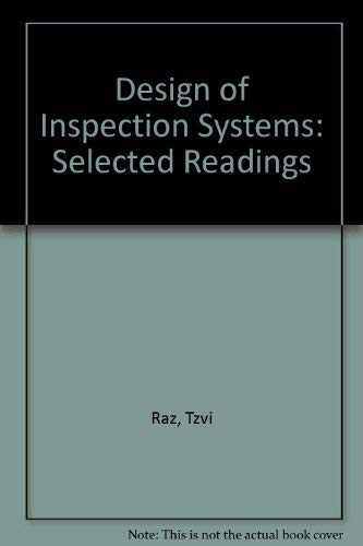Imagen de archivo de Design of Inspection Systems. Selected Readings a la venta por Zubal-Books, Since 1961