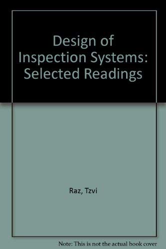 Stock image for Design of Inspection Systems. Selected Readings for sale by Zubal-Books, Since 1961