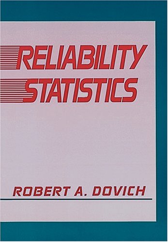 Imagen de archivo de Reliability Statistics(H0601) a la venta por SecondSale