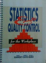 Imagen de archivo de Statistics and Quality Control for the Workplace/H0752 a la venta por HPB-Red