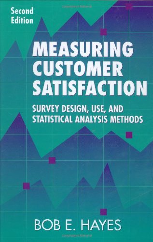 Imagen de archivo de Measuring Customer Satisfaction: Survey Design, Use, and Statistical Analysis Methods: Development and Use of Questionnaires Hayes, Bob E. a la venta por BennettBooksLtd