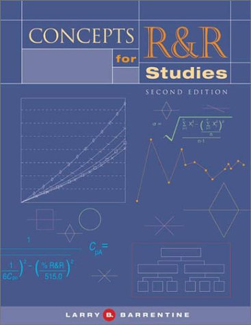 9780873895576: Concepts for R&R Studies