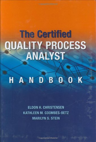 Beispielbild fr The Certified Quality Process Analyst Handbook zum Verkauf von Books of the Smoky Mountains