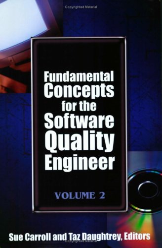 Beispielbild fr Fundamental Concepts for the Software Quality Engineer, Volume 2 zum Verkauf von HPB-Red