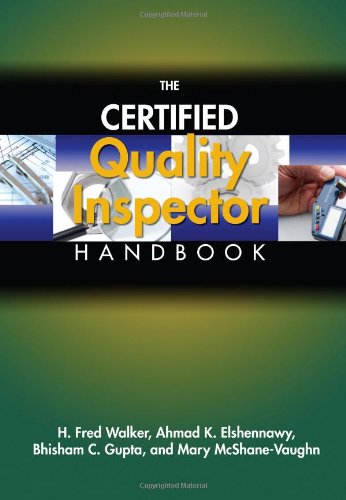 Imagen de archivo de The Certified Quality Inspector Handbook a la venta por Books Unplugged