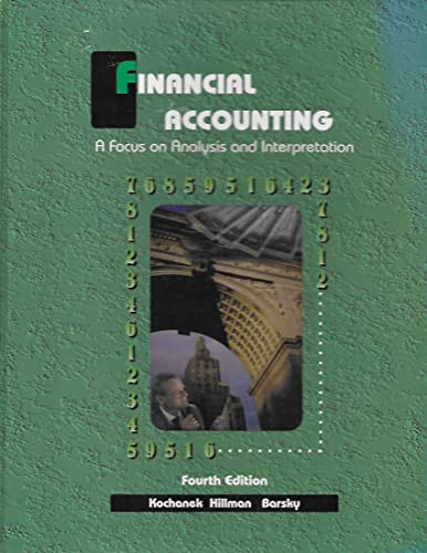 Stock image for Financial Accounting Focus on Analysis & Interpretation for sale by HPB-Red